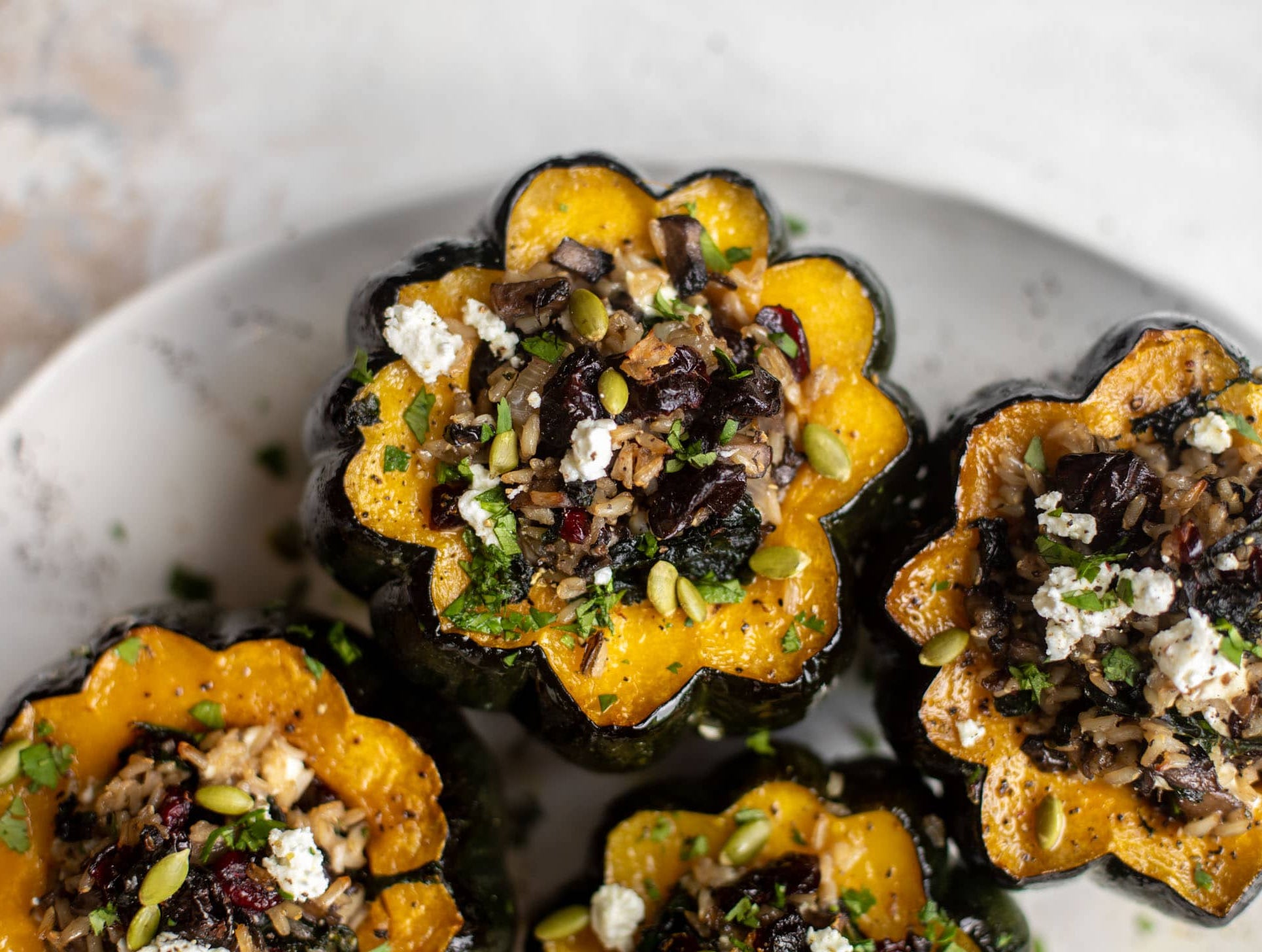 Recipe: Ostrich Stuffed Acorn Squash